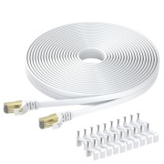 Kabel Ethernet 15m, szybki- Cat 8 , płaski , RJ45 
