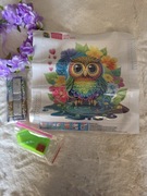 Zestaw do Haftu Diamentowego 5D 30x30 - Sowa