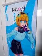 Plakat anime Mam-cho (Oshi no Ko), Wall scroll, materiał, wieszak