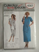 Wykroje krawieckie Burda 6007, rozm. 38.