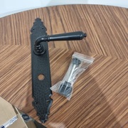 Klamka łazienkowa czarna Klara Handmet