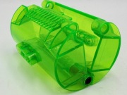 LEGO 15361 Cylinder Half 3 x 5 x 8 in Transparent Bright Green