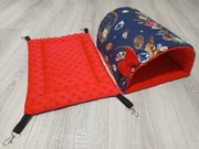 Nowy domek/tunel stojący i hamak dla gryzoni 