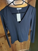 Bluzka slim fit Reserved - ciemnoszara