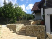 Gabiony ogrodzenia,  mury oporowe,  elewacje