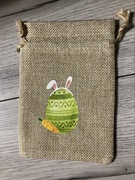 Worek woreczek jutowy Wielkanoc torebka