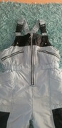 Spodnie zimowe szare narciarskie ocieplane na szelkach M T3