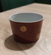 Wazonik porcelanowy czerwony Ćmielów PRL