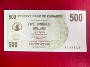 Zimbabwe 500 Dolarów 2006r. P-43 UNC