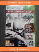 xbox 360 gra płyta gra roku batman arkham city