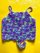 Top damski r. M/L, szydelkowy, unikat