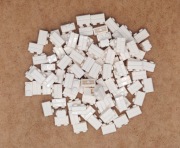 LEGO 100 sztuk cegła cegiełka brick 1x2 - 98283 - kolor biały 