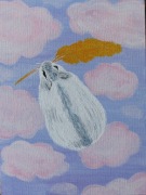 Obraz akrylowy, pastelowy chomik