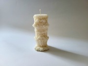 Świeca sojowa kolumna biała