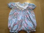 JFB rampers vintage ręcznie wyszywany 68 62 pastel