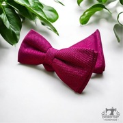 Zestaw amarantowa mucha męska z poszetką