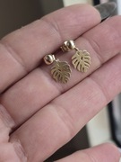 Urocze złote kolczyki 333 