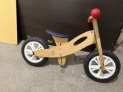 Rowerek biegowy dwukołowy dziecięcy drewniany 10 cali