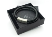 Bransoletka męska skóra naturalna