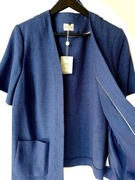 Eastex nowy letni żakiet marynarka oversize 42 44 46 xl xxl xxxl niebieski 