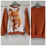 Nowa bluza sweter Lisek unisex rozmiar 146 cm