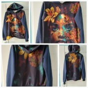 Nowa bluza z kapturem M " Kobiece piekno"