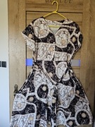 ELEGANCKA SUKIENKA VINTAGE MIDI DAMSKA SUKNIA STYLOWA KLASYCZNA KO 42 XL