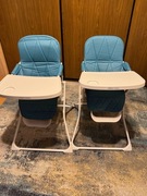 Krzesełko do karmienia lekkie składane kompaktowe podnóżek tacka Ricokids