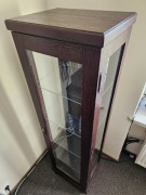 Witryna drewniana szkło zamykana