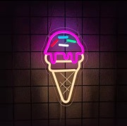 NEON LÓD LODY LODZIARNIA SZYLD LED DO LODZIARNI CUKIERNI 