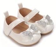 Buty, balerinki na chrzest, wesele, przyjęcie, dla niemowlaka, niechodki