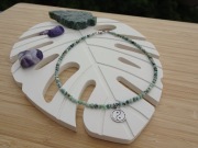 Naszyjnik z kamieni Waryscyt yin-yang Rękodzieło * CZAROITU CZAR