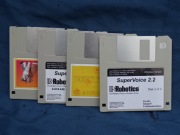 Dyskietki 3,5" 2HD 1,44 MB używane kolor szary 4 szt.