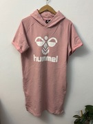 Sukienka bawełniana dresowa sukieneczka z kapturem Hummel 152 cm 12 lat