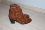 półbuty Filippo brąz damskie botki r 37 wzór aligator