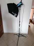 Quadralite softbox 60x60 cm lampa statyw 2szt
