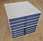 Zabytkowe pudełka na płyty winylowe lub szelakowe