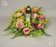 Wianek , całoroczny stroik na grób, Dekoracja na cmentarz