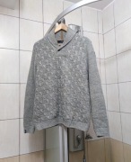 Sweter klasyczny męski Vanguard S jasny szary siwy bawełna sweterek eleganc