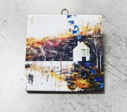 Obrazek Kafelek Płytka zawieszka 10x10cm replika na wsi Mvcha Nie Siada