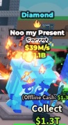 Noo my Present Diamond 39M/s Steal a brainrot