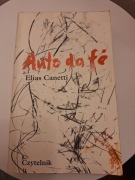 3 książki Eliasa Canettiego: Auto da fe, Pochodnia w uchu i Ocalony język
