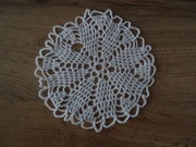 Stara serwetka szydełkowa PRL 15 cm