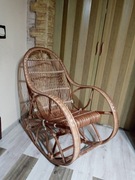 Fotel wiklinowy bujany