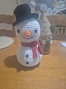 Bałwan na szydełku wysokość 21cm