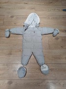 Kombinezon zimowy szary rozm 75cm 6-9 miesiecy 