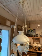 Wisząca lampa naftowa ażurowa