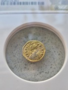 Niezwykle rzadki Tremissis - Bizancjum Aelia Pulcheria - grading NGC 