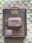 Etui SARINA AirPods – różowe, soft touch