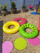 3 nadmuchiwane koła do pływania z wzorami